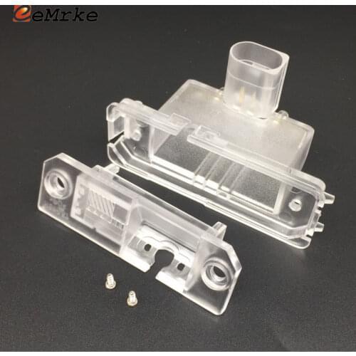 EEMRKE Car Rear View Camera Bracket License Plate Lights Housing Mount for Skoda Superb 2009-2013 / Some for Porsche Car Model
