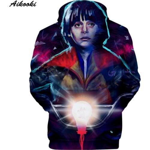 Creative Fashion 3D Stranger Things hoodies Street Boys/girls 3D Hoodie Sweatshirts Spring/Autumn Casual Hoodies Men Brand