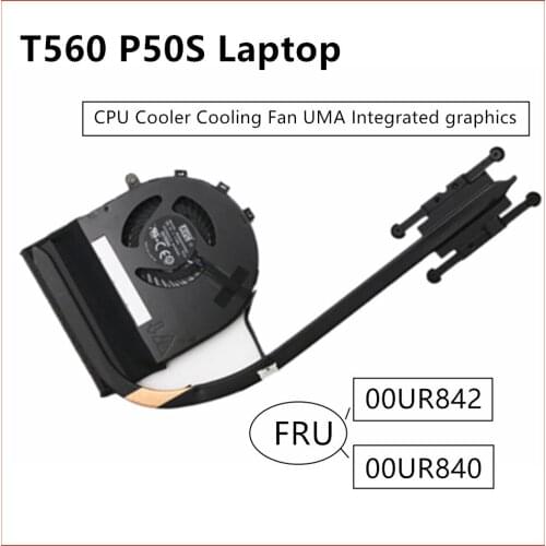 For Original Lenovo ThinkPad T560 P50S Integrated Graphics Heatsink CPU Cooler Cooling UMA Fan 00UR841 00UR840 SH40K82627