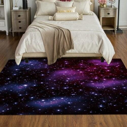 Dream Universe Starry sky pattern Carpets for Living Room Bedroom Decoration Carpet Baby Crawl Area Rugs Anti-slip Soft Carpet