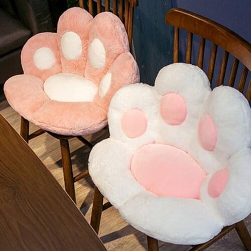 Cat Paw Cushion Seat Cushion Filled Hand Warmer Plush Sofa Indoor Floor Home Chair Decor Winter Gift