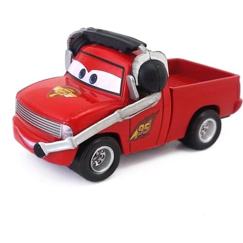 Disney Pixar Cars Pick Up Truck No.95 Lightning Mcqueen Diecast Metal Alloy Mode Cars 1:55 Toy Collection Kids Best Gift