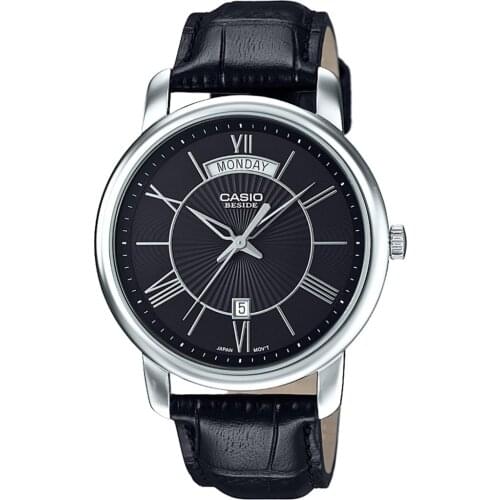 Casio BEM-152L-1AVDF Men Wristwatch Clock