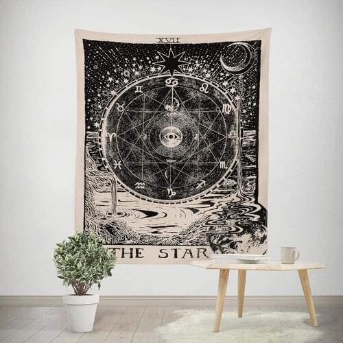 Tarot Star Tapestry Wall hanging Psychedelic Décor