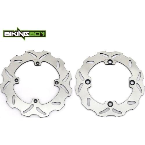 BIKINGBOY Front Rear Brake Discs Disks Rotors For Honda CR 125 250 500 R E 1992 1993 1994 240mm 220mm Stainless Steel