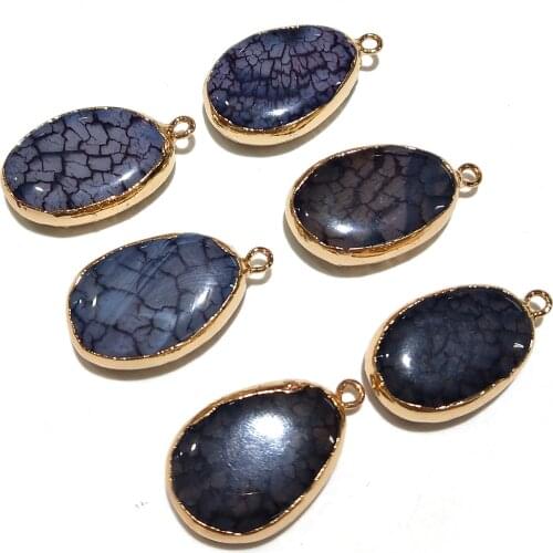 Natural Stone Pendant Water drop shape Pendants Fashion Jewelry DIY Necklace Accessories for Jewelry Making Supplies 25x17mm