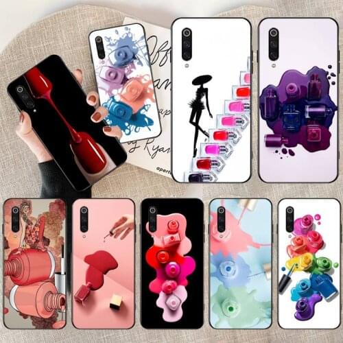 Multicolored Nail Polish Bottle Art Phone Case for Xiaomi Mi Note 10 Lite Mi 9T Pro xiaomi 10 10 CC9 Pro 9SE