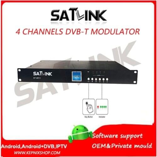 Satlink ST-6510 4channels DVB-T modulatorHD 1080P MPEG4 1 Frequency to 4 channels better than Satlink WS-7990