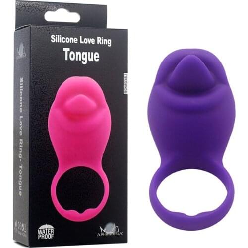 6 Styles Dolphins Tongue Ring Silicon Vibrating Cock Ring Penis Rings Sex Toys Sex Products Adult Toy