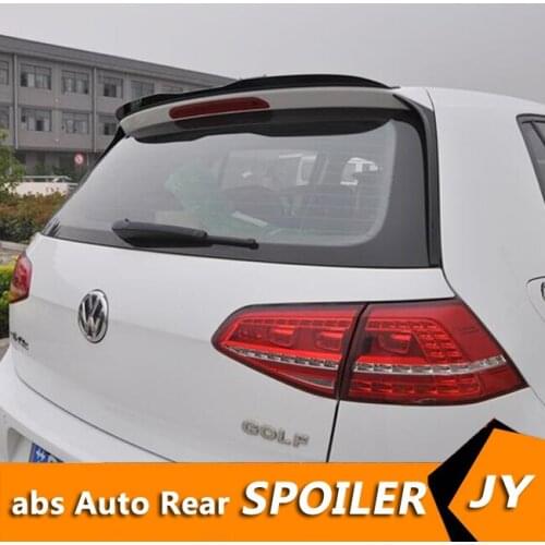 For Volkswagen GOLF MK7 Spoiler 2014-2018 GOLF 7.5 R G TI GTD X spoiler ABS Material Car Rear Wing Primer Color Rear Spoiler