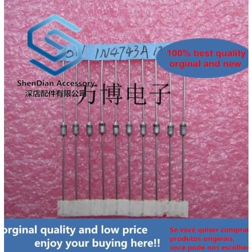 10pcs only orginal new 1N4743 1N4743A 1W 13V Zener diode