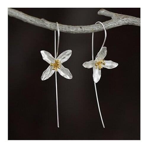 Stud Earring Fashion Flower Design 925 Sterling Silver Stud Earrings for Women Jewelry Wholesale Hot Sell Valentines day gifts