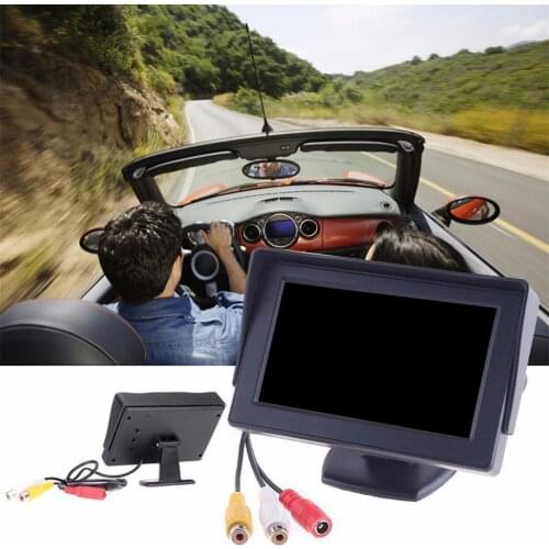 4.3 inch HD Car Monitor Car Rear View Monitor Car Reverse Camera 4.3' LCD Screen Display Car Reversing Parking Camera Monitor