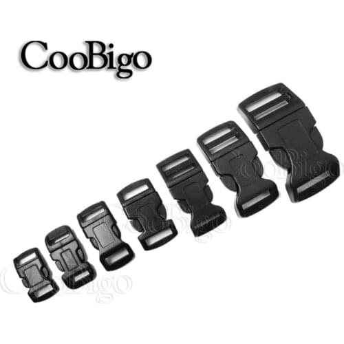 5pcs 3/8" 1/2" 5/8" 3/4" 1" Side Release Buckle Curved Plastic Hardware Dog Collar Paracord Bracelet Backpack Bag Parts