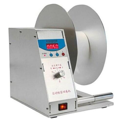 CE 220V/110V Digital Automatic Label Tags Rewinder Rewinding Machine