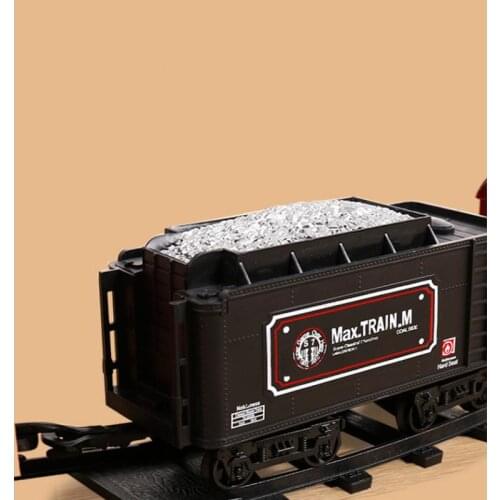 Kids Classic Locomotive Steam Train Battery Operated Train with Sound Lights