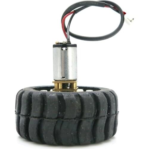 Feichao N20 Micro Gear Motor&Rubber Wheels for DIY Smart Vehical Model 3V 6V N20 Metal DC Change Speed Gearbox Motor Wheel Set