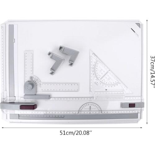 37x51cm Multifunctional Fast Drawing Board with Clear Rule Graphics Angle A3 Portable Drawing Board