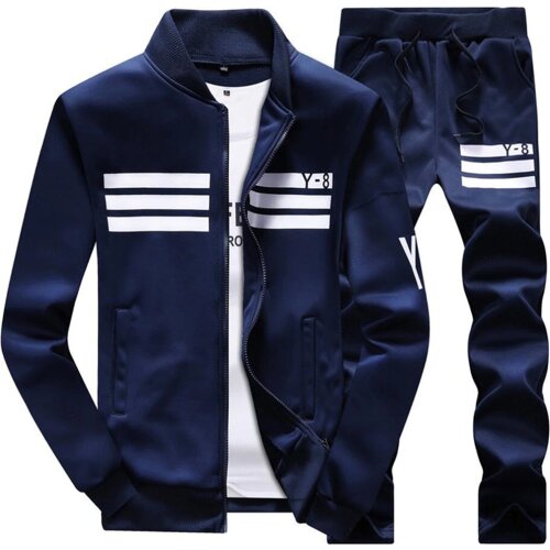 Mens Sporting Suit Casual Tracksuit Men Spring Autumn Sportswear 2PC Sweatshirt +Pants Clothing Sets Plus Size 6XL 7XL 8XL 9XL
