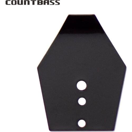 50pcs COUNTBASS Black Swim Jig Blade, Stainless Steel Blade, DIY Vibration Jigs Casting Wobble fishing Jig Lure