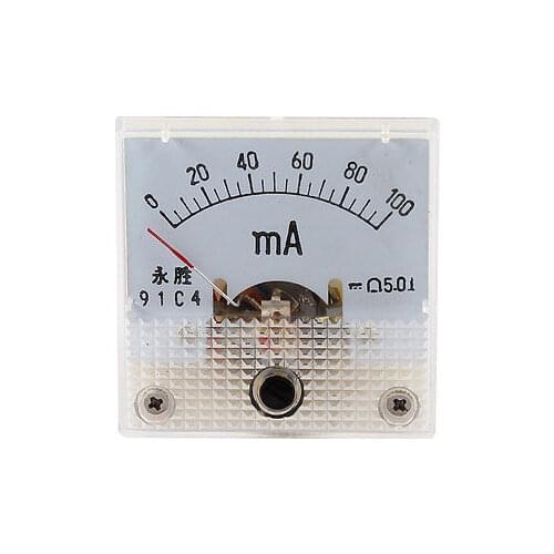 Fine Turning Dial AC 0-100mA Analog Ammeter Panel Meter 91C4
