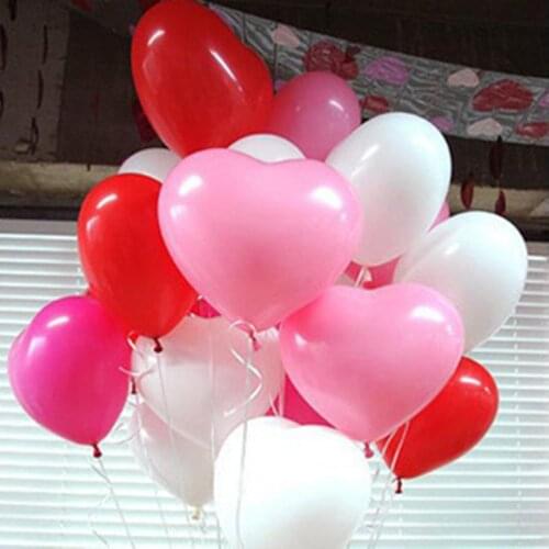 Heart-shaped 100 thickening 2.2 g balloons mix color color balloons order custom balloon advertisement printing to print logo