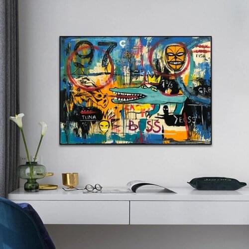 Modern Popular Street Graffiti Art Wall Art Pictures Canvas Painting Abstract Poster Picture Print Cuadros For Living Room Decor