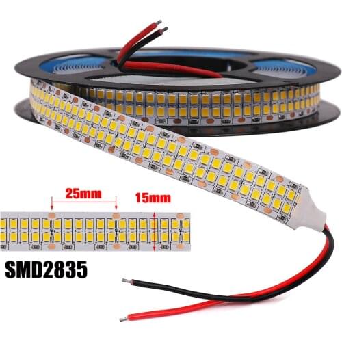 High Quality 2835 LED Strip Light 5m 10m 20m Waterproof Led Tape Night Light 120/240/480 LEDs/M Flex Led Light Stripe 12V 24V