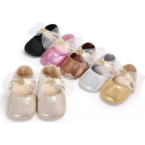 0-1 year old female baby bright color princess shoes soft bottom baby toddler shoes