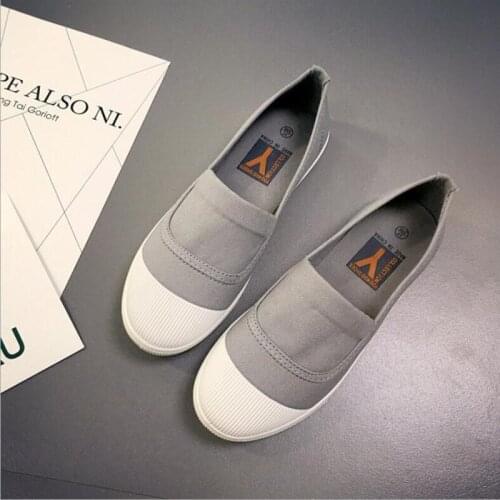 2020 Korean Fashion Small White Shoes New Flat Casual Casual Color Shallow Mouth Womens Shoes with Canvas Shoes