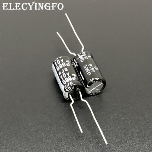10Pcs/100Pcs 680uF 10V680uf ELNA RJG series 8x15mm 10V680uF Low Impadance Audio grade capacitor
