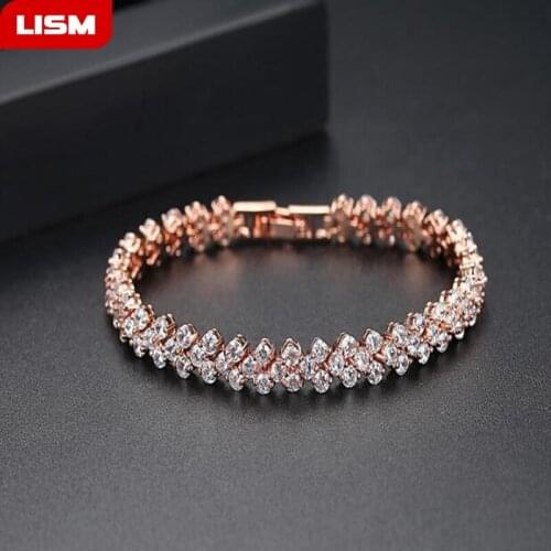 2019 NEW Luxury Vintage Bracelet Crystal from Austrian For Women Charm Silver Plated Bracelets Bridal Wedding Fine Jewelry Gift