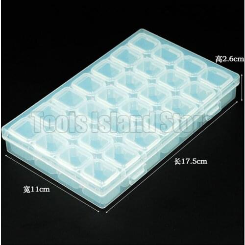 28 Lattice transparent smartphone repair parts storage box IC box Phone repair Tool box