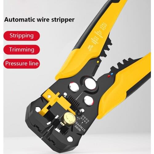 3in1Automatic Cable Wire Stripper Adjusting Cutter Crimper Multifunctional Terminal Crimping Electrician SpecialStrippingPlier