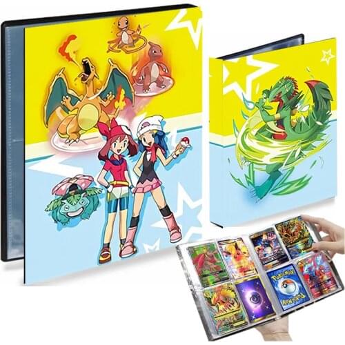 4 Pocket Pokemon Album 240 Card Book Livre Pokémon Playing Game Card Collector Notebook Binder Folder Loaded List Map Holder Toy