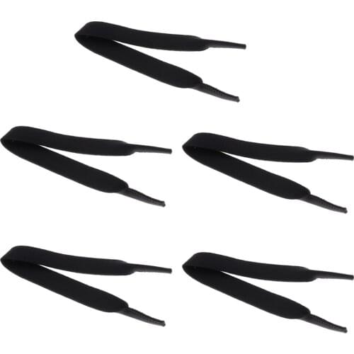 5 Pieces Neoprene Sports Eyeglass Sunglasses Spectacle Strap Holder Neck Cord Band Black Purple Red