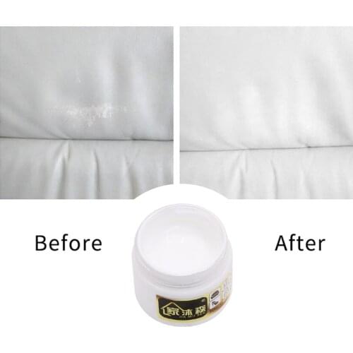 50ml White Leather Furniture Sofa Couch Car Seats Purse Shoe Renovation Dye Cream Scratch Repair Tool