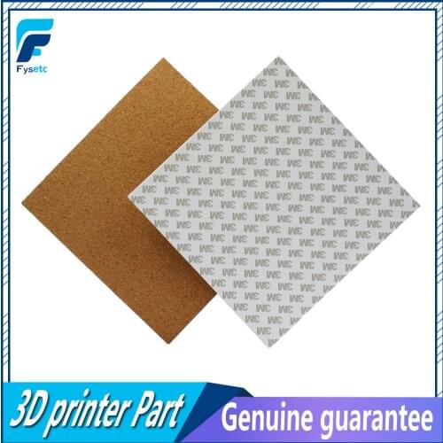 8pcs 220x220X3mm Adhesive Cork Sheets For Wanhao i3 Anet A8 A6 Ender 5 Heated bed Hot Plate With Tape Thermal Cork Plate