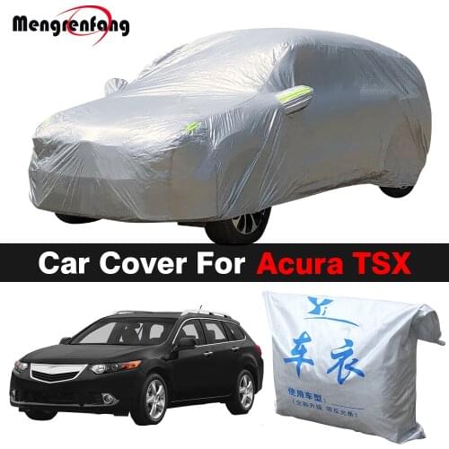 Outdoor Car Cover Auto Sun Shade Anti-UV Rain Snow Protection Cover Dustproof For Acura TSX