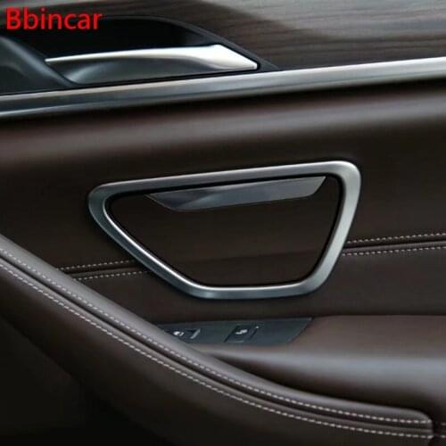 Bbincar Car Styling Rear Door Handle Cigarette Ashtray Cover Trim 2pcs For BMW 5 Series G30 2017 Saloon