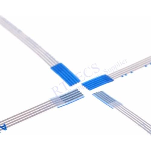 10pcs FFC FPC Flexible flat cable 4 PIN Step 0.5 mm different sides Length 50mm 60 70 80 100 120 150 mm 4 Positions