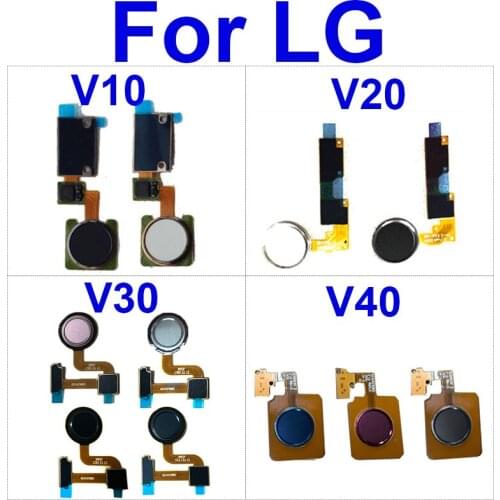 Home Button FingerPrint Flex Cable For LG V10 V20 V30 V40 Sensor Finger Reader Touch Key Flex Ribbon Replacement Parts