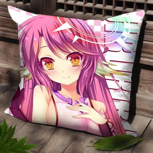 Hobby Express Cushion Case No Game No Life Anime Dakimakura Square Pillow Cover SPC77