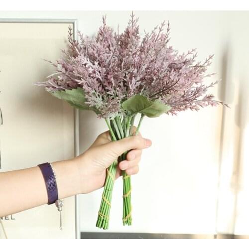 Artificial Simulation Green Fern Grass Plant Artificial Fern Persian Leaves Flower Wall Hanging Plants Home Wedding Decoration