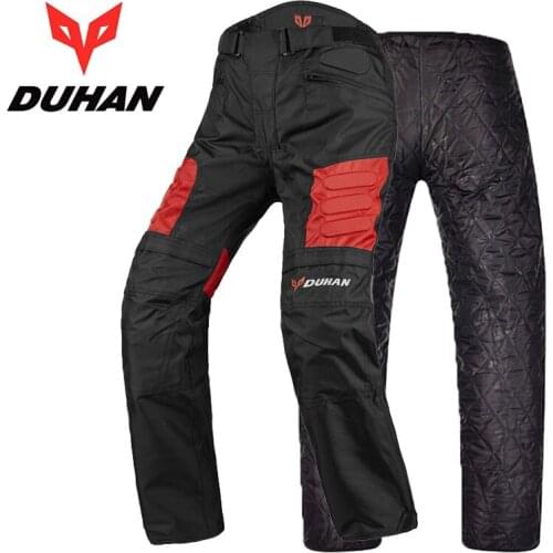With warmer lining wearproof 600D oxford DUHAN DK02 motorcycle knights motocross pants sport trousers Moto knee M L XL XXL XXXL