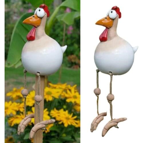 Ceramic Chicken Hilde Garden Decoration Animal Figure Sculpture Crafts Yard