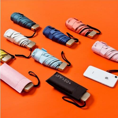 Mini Original Sun protection Umbrella Sunny Rainy Windproof Waterproof UV Man and Woman Summer Winter Umbrella