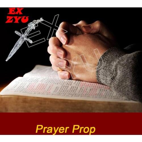 EXZYU Prayer Prop real life put hands on the book and use metal cross to touch the metal sensor to escape chamber game room