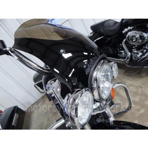 Motorcycle Parts Smoke Windshield Shades Headlight Fairing with Lock Mount Kit For Harley Classic Road King FLHR1994-2016