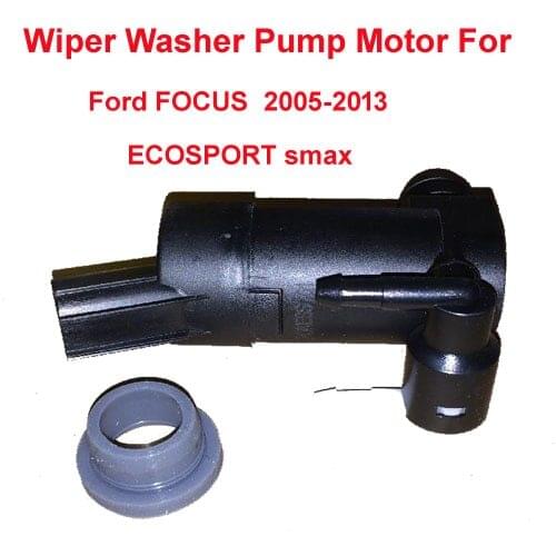 Wiper Front Rear Windscreen Wiper Washer Pump Motor with Grommet For FOCUS 2005-2013 ECOSPORT smax Twin Water Outlet Hatchback